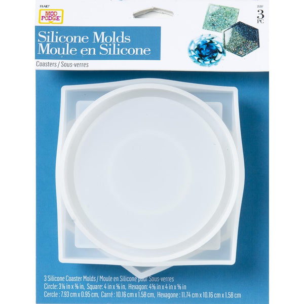 ^Mod Podge Silicone Mould 3 pack - Circle, Square, Hexagon^*