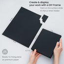 Arteza Mixed Media Frame Pad, Black Paper 11" x 14" 20 Sheets*
