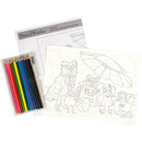 Pencil Works Colour By Number Kit 12"X9" - Summer Paws*