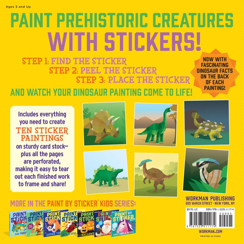 Workman Publishing Paint By Sticker Kids - Dinosaurs*