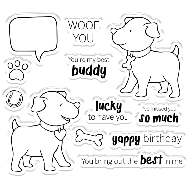 Crafter's Companion Gemini Clear Stamps & Dies - Best Buddy*