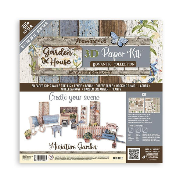 Stamperia Romantic Garden House Paper Pad 12x12