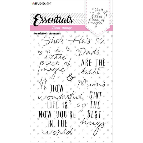 Studio Light Essentials Clear Stamp Nr. 173, Wonderful Sentiments*