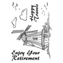 The Card Hut Clear Stamps 6"X4" By Dennis Lewan 002 - Windmill*