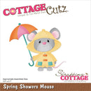 CottageCutz Dies - Spring Showers Mouse 3.2"x2.7"*