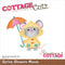 CottageCutz Dies - Spring Showers Mouse 3.2"x2.7"*