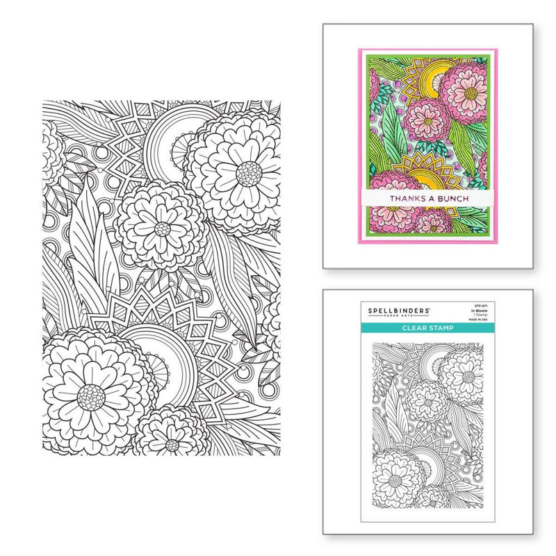 Spellbinders Clear Acrylic Stamps - In Bloom*