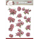 Find It Trading Yvonne Creations Punchout Sheet - Pink Roses, Graceful Flowers Collection