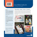 EQ Inkjet Printable Cotton Satin Fabric Sheets 8.5"x11" 25/Pkg*