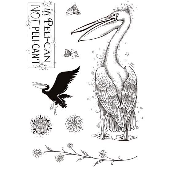 Pink Ink Designs A5 Clear Stamp Set - Pelican*