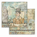 Stamperia Double-Sided Paper Pad 6"x 6" 10 Pack - Sir Vagabond Aviator*