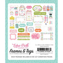 Echo Park Cardstock Ephemera 33/Pkg Frames & Tags - All About A Girl*