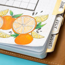 American Crafts Point Planner Snap Leatherette Planner 6"x 8" Brown - Dot Grid - 120 Sheets*