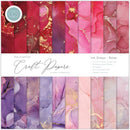 Craft Consortium Double-Sided Paper Pad 12"X12" 30/Pkg Ink Drops - Rose, 20 Designs*