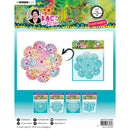 Art By Marlene Back To Nature 7.87"x 7.87" Stencil Nr. 84, Flower Madness*