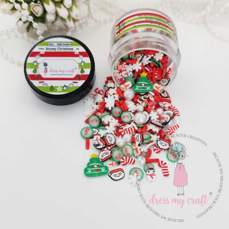 Dress My Craft Shaker Elements - Snowy Christmas Slices 8g