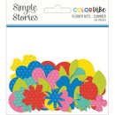 Simple Stories Colour Vibe - Cardstock Flowers Bits & Pieces 143 pack - Summer*