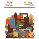 Simple Stories Colour Vibe - Chipboard Bits & Pieces 120 pack - Fall*