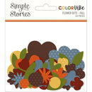 Simple Stories Colour Vibe - Cardstock Flowers Bits & Pieces 143 pack - Fall*