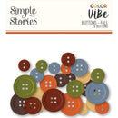 Simple Stories Colour Vibe - Buttons 24 pack - Fall*