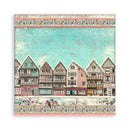 Stamperia Polyester Fabric 12"X12" 4 pack - Sweet Winter*