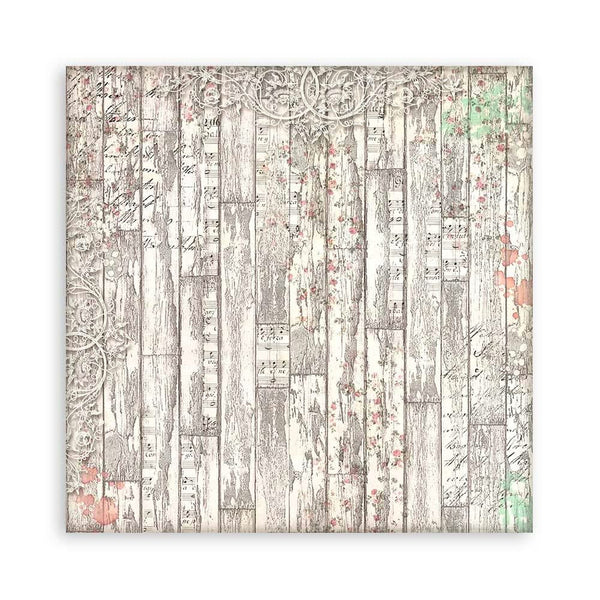Stamperia Polyester Fabric 12"X12" 4 pack - Sweet Winter*