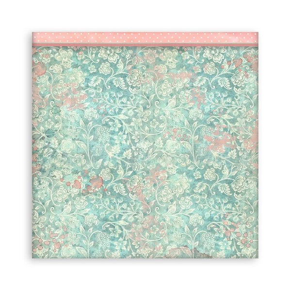 Stamperia Polyester Fabric 12"X12" 4 pack - Sweet Winter*