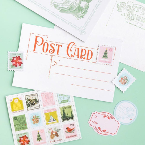 Crate Paper Mittens & Mistletoe Ephemera Die-Cuts 40 pack - Journaling  with Gold Foil Accents*