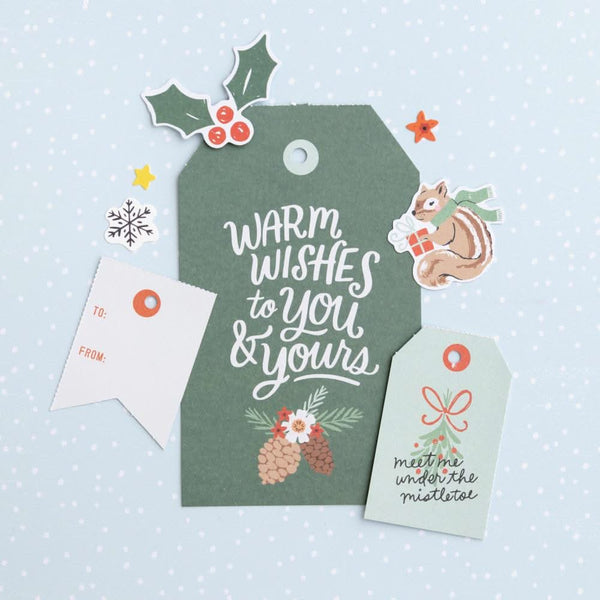 Crate Paper Mittens & Mistletoe - Book Of Tags - 54 pack  Book, 3"x 5.5"*