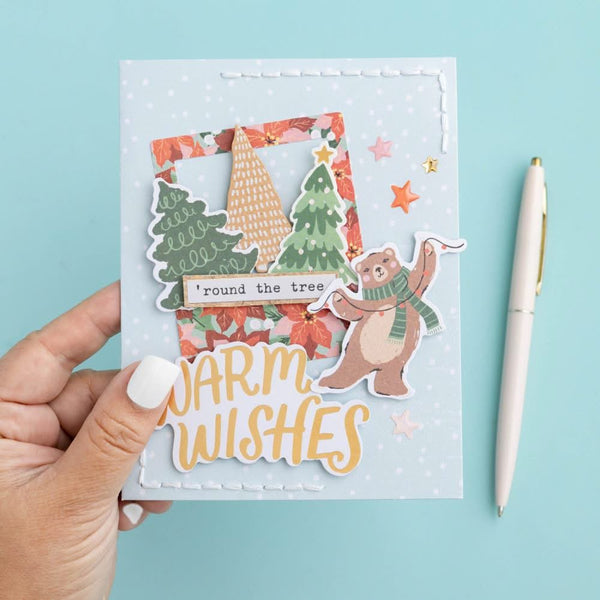 Crate Paper A2 Cards with Envelopes 40/Box - Mittens & Mistletoe*