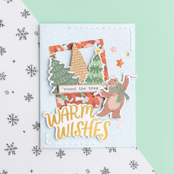 Crate Paper A2 Cards with Envelopes 40/Box - Mittens & Mistletoe*