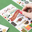 Vicki Boutin Evergreen & Holly Sticker Book with Gold Foil Accents 235 pack*