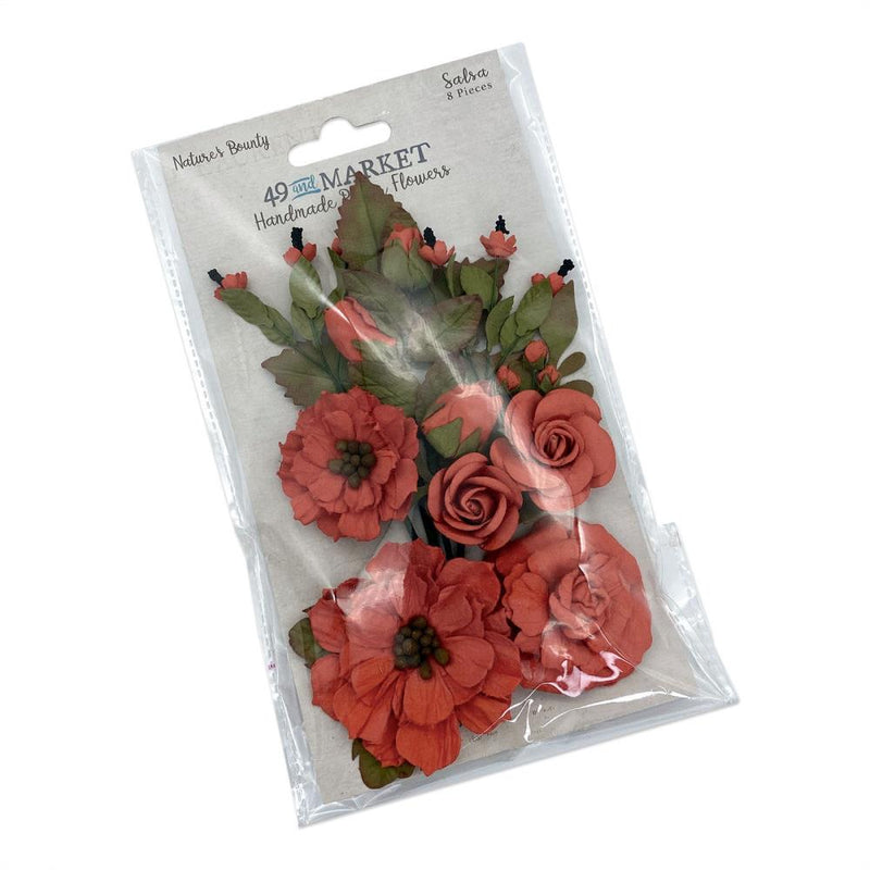 49 And Market Nature's Bounty Paper Flowers - Salsa*