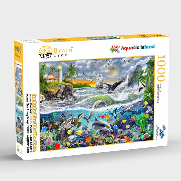 Brain Tree Jigsaw Puzzle 1000 Piece 27.5"x 19.5" - Aquatic Island