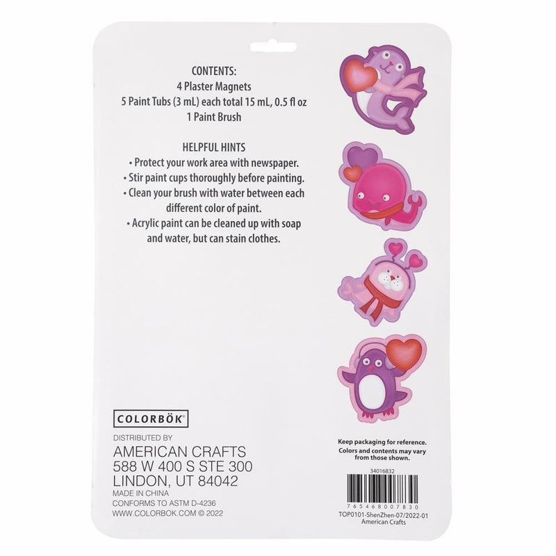 Colorbok Cupid Club - Plaster Magnet Set 4 pack - Arctic*