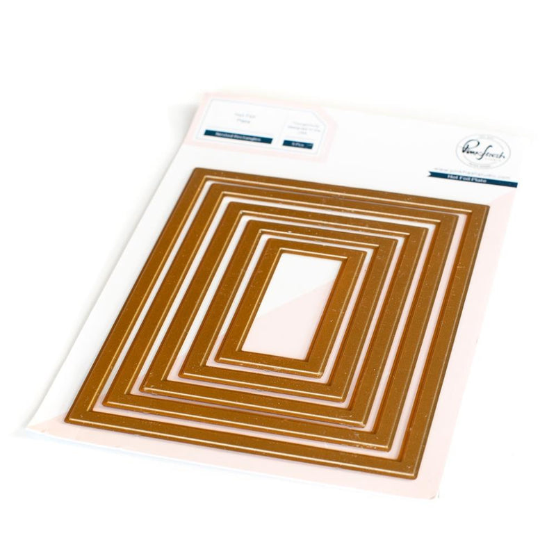 Pinkfresh Studio hot foil plates Nested Rectangles*