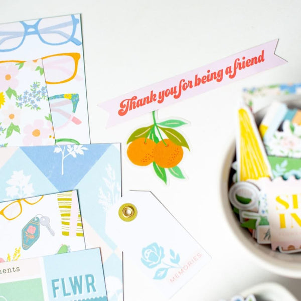 PinkFresh Journaling Bits 13/Pkg Flower Market*