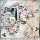 Dress My Craft Single-Sided Paper Pad 12"X12" 24 pack Wall Of Roses, 12 Designs/2 Each*