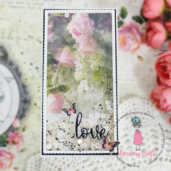 Dress My Craft Single-Sided Paper Pad 12"X12" 24 pack Wall Of Roses, 12 Designs/2 Each*