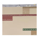 My Minds Eye Lay-Over Layout  - 12x12 Inch - Acid Free - Holiday*