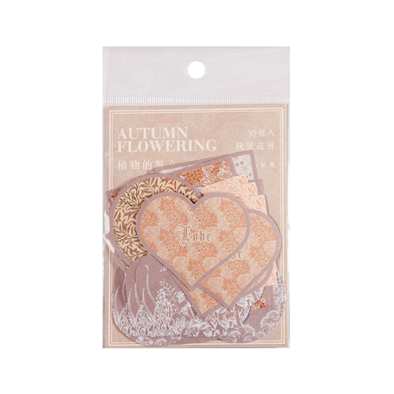 Poppy Crafts Stickers - Love Collection - Autumn Flowering