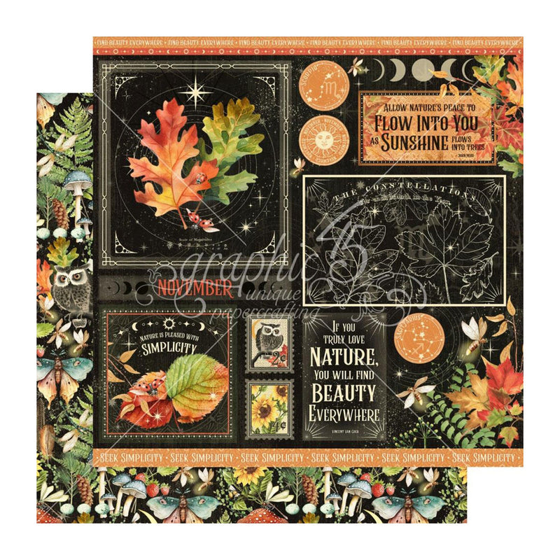 Graphic 45 - Life Is Abundant Collection - 12 X 12 Double Sided Paper -  November