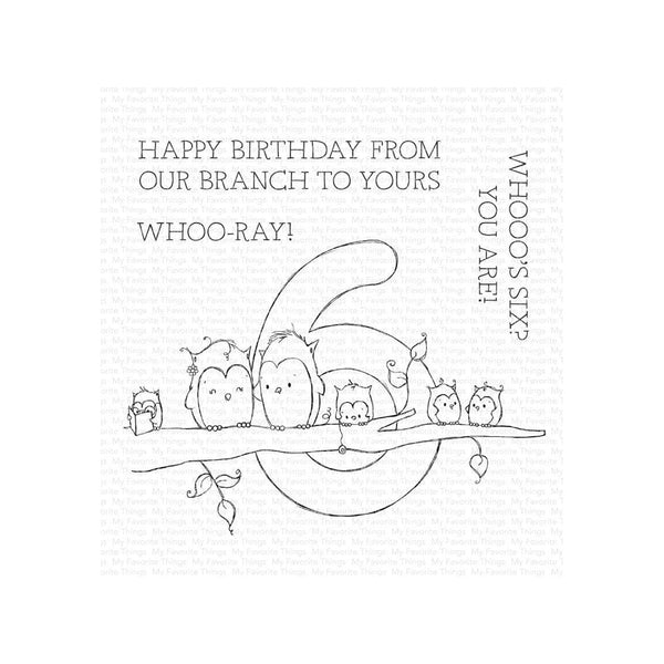 My Favorite Things Clear Stamps 10cm x 10cm - 4 Pack - Number Fun #6*