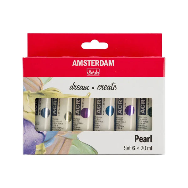 Amsterdam Acrylic Paint Set 6 Pack - Pearl