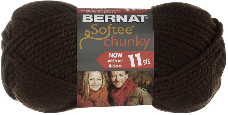 Bernat Softee Chunky Yarn - Dark Taupe 100g