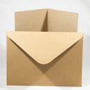 Poppy Crafts A6 Cards and Envelopes - Brown Kraft -  Pack of 10