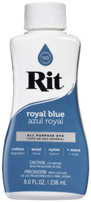 Rit Dye Liquid Fabric Dye 8oz - Royal Blue