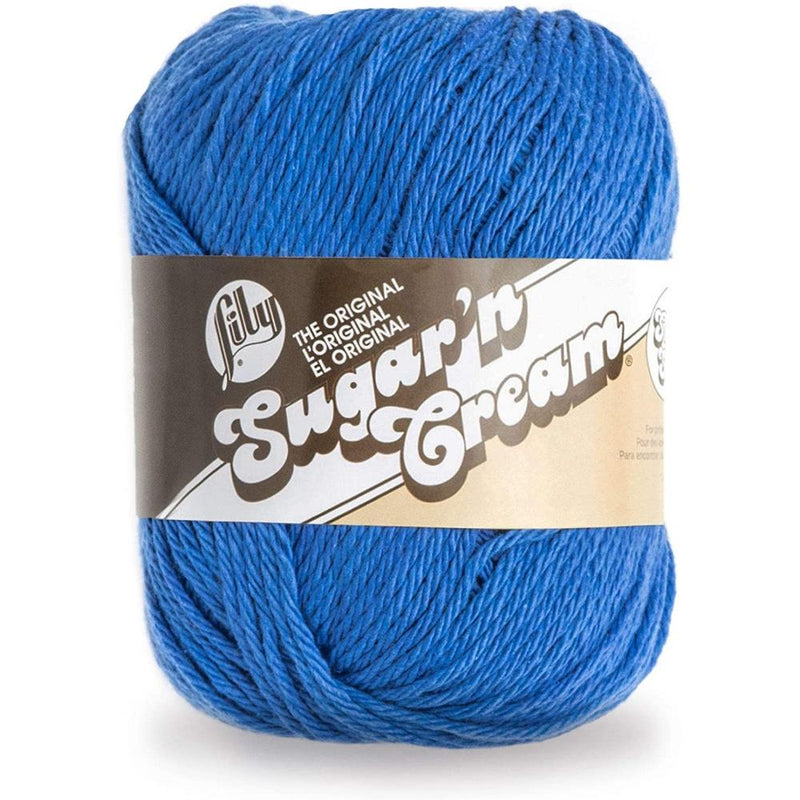 Lily Sugar'n Cream Yarn - Solids Super Size - Dazzle Blue – CraftOnline