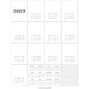 Concord & 9th 4.25inch X5.5inch - Calendar Cards 16 pack