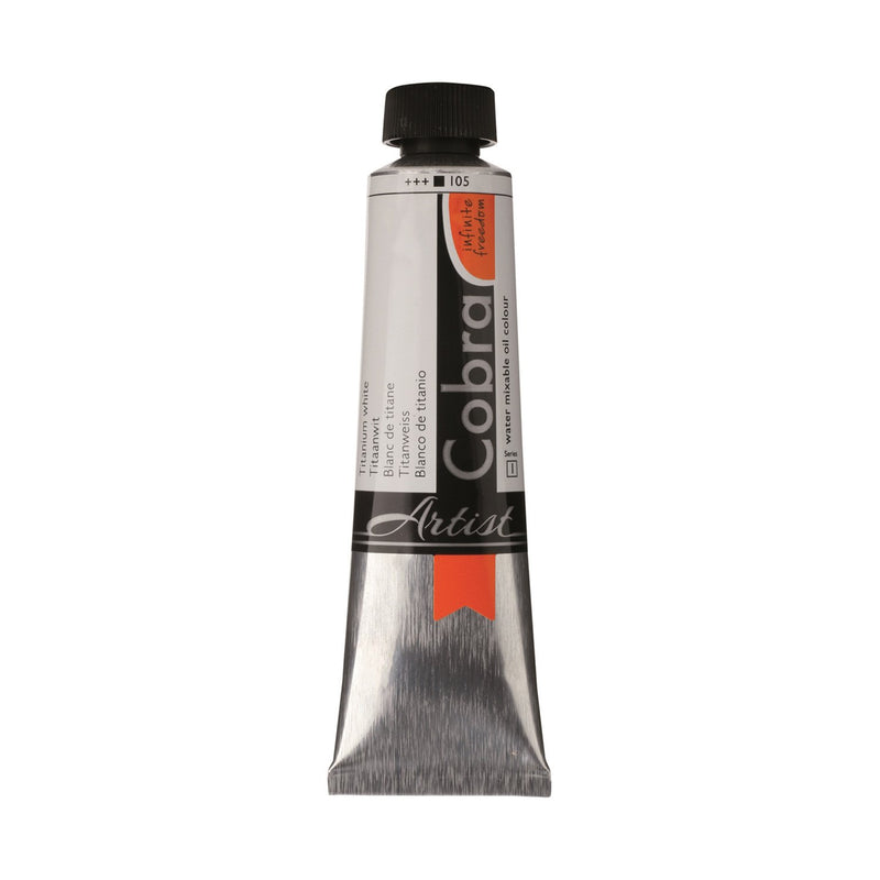 Cobra Artist Water Mixable Oil Colour  - 105 - Titanium White 40ml